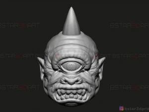 cyclops monster mask - horror scary mask - halloween cosplay 3d print model 3D Print Model
