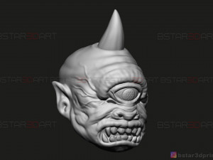 cyclops monster mask - horror scary mask - halloween cosplay 3d print model 3D Print Model