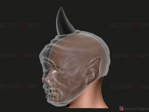cyclops monster mask - horror scary mask - halloween cosplay 3d print model 3D Print Model