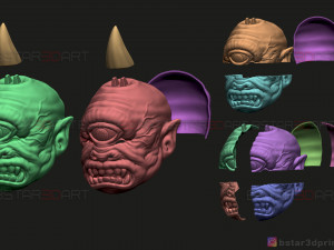 cyclops monster mask - horror scary mask - halloween cosplay 3d print model 3D Print Model