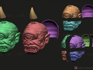 cyclops monster mask - horror scary mask - halloween cosplay 3d print model 3D Print Model