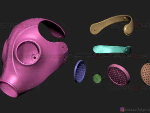 ratcatcher mask - the suicide squad mask - dc comics cosplay 3D Print Model