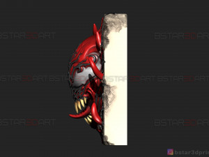 venom carnage - frame decor - venom movie 2021 - marvel comics 3d print model 3D Принт Модель