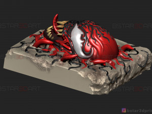 venom carnage - frame decor - venom movie 2021 - marvel comics 3d print model 3D Принт Модель