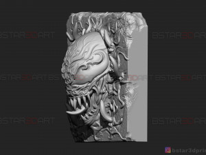 venom carnage - frame decor - venom movie 2021 - marvel comics 3d print model 3D Принт Модель
