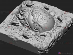 venom carnage - frame decor - venom movie 2021 - marvel comics 3d print model 3D Принт Модель