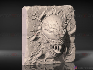 venom carnage - frame decor - venom movie 2021 - marvel comics 3d print model 3D Принт Модель