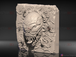 venom carnage - frame decor - venom movie 2021 - marvel comics 3d print model 3D Принт Модель