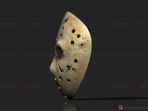 jason voorhees mask - friday 13th movie - horror halloween mask 3d print model 3Dプリントモデル