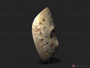 jason voorhees mask - friday 13th movie - horror halloween mask 3d print model 3Dプリントモデル