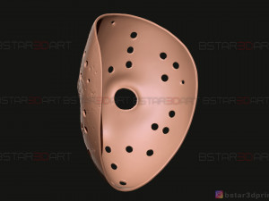 jason voorhees mask - friday 13th movie - horror halloween mask 3d print model 3Dプリントモデル