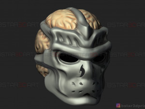 jason voorhees mask - friday 13th movie - horror halloween mask 3d print model 3D-Druckmodell