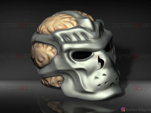 jason voorhees mask - friday 13th movie - horror halloween mask 3d print model 3D-Druckmodell