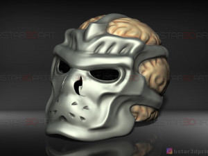 jason voorhees mask - friday 13th movie - horror halloween mask 3d print model 3D-Druckmodell