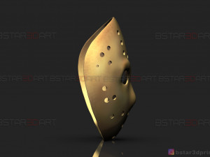 jason voorhees original mask - friday 13th movie - halloween toy Modèles 3D en vedette