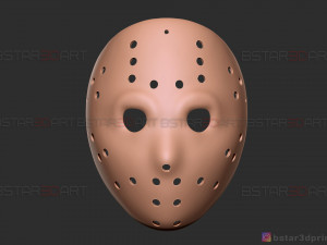 jason voorhees original mask - friday 13th movie - halloween toy Modèles 3D en vedette