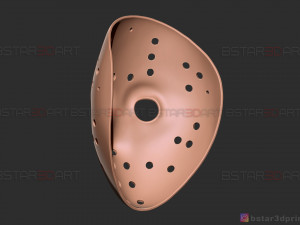 jason voorhees original mask - friday 13th movie - halloween toy Modèles 3D en vedette