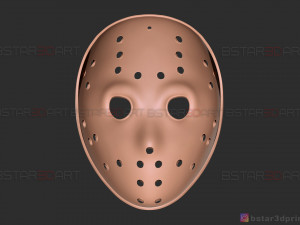 jason voorhees original mask - friday 13th movie - halloween toy Modèles 3D en vedette