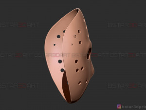 jason voorhees original mask - friday 13th movie - halloween toy Modèles 3D en vedette