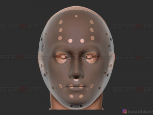 jason voorhees original mask - friday 13th movie - halloween toy Modèles 3D en vedette