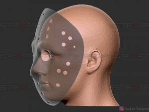 jason voorhees original mask - friday 13th movie - halloween toy Modèles 3D en vedette