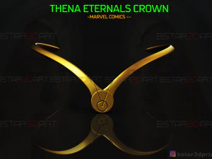 coroa dos eternos thena - bandana de angelina jolie - filme da maravilha dos eternos 2021 Modelo de Impressão 3D
