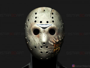 jason voorhees mask - horror halloween mask - friday 13th movie Modelo de impresión 3D