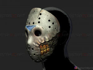 jason voorhees mask - horror halloween mask - friday 13th movie 3D Print Model