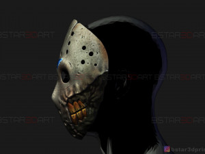 jason voorhees mask - horror halloween mask - friday 13th movie Modelo de impresión 3D