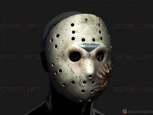 jason voorhees mask - horror halloween mask - friday 13th movie 3D Print Model