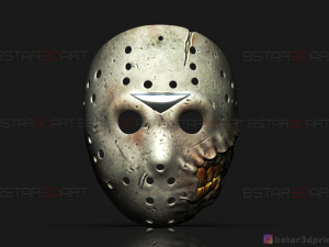 jason voorhees mask - horror halloween mask - friday 13th movie Modelo de impresión 3D