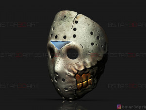 jason voorhees mask - horror halloween mask - friday 13th movie Modelo de impresión 3D