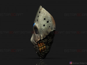 jason voorhees mask - horror halloween mask - friday 13th movie Modelo de impresión 3D
