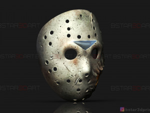 jason voorhees mask - horror halloween mask - friday 13th movie Modelo de impresión 3D