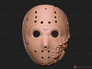 jason voorhees mask - horror halloween mask - friday 13th movie Modelo de impresión 3D