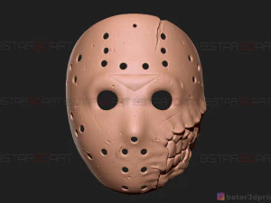 jason voorhees mask - horror halloween mask - friday 13th movie 3D Print Model