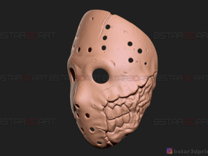 jason voorhees mask - horror halloween mask - friday 13th movie Modelo de impresión 3D