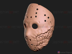 jason voorhees mask - horror halloween mask - friday 13th movie 3D Print Model