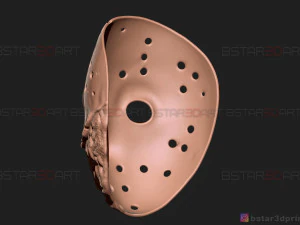 jason voorhees mask - horror halloween mask - friday 13th movie 3D Print Model