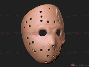 jason voorhees mask - horror halloween mask - friday 13th movie Modelo de impresión 3D