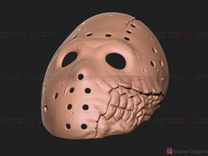 jason voorhees mask - horror halloween mask - friday 13th movie Modelo de impresión 3D