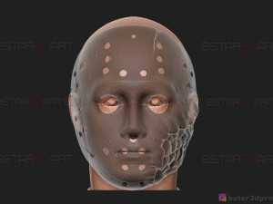 jason voorhees mask - horror halloween mask - friday 13th movie Modelo de impresión 3D