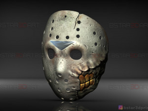jason voorhees mask - horror halloween mask - friday 13th movie Modelo de impresión 3D