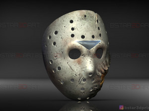 jason voorhees mask - horror halloween mask - friday 13th movie Modelo de impresión 3D