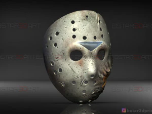 jason voorhees mask - horror halloween mask - friday 13th movie 3D Print Model