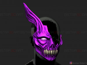 corpse husband mask - rabbit face mask - halloween cosplay 3d print model 3D-Druckmodell