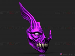 corpse husband mask - rabbit face mask - halloween cosplay 3d print model 3D-Druckmodell