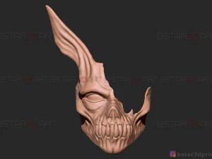 corpse husband mask - rabbit face mask - halloween cosplay 3d print model 3D Print Model