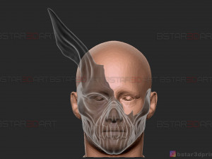 corpse husband mask - rabbit face mask - halloween cosplay 3d print model 3D-Druckmodell