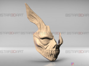 corpse husband mask - rabbit face mask - halloween cosplay 3d print model 3D-Druckmodell